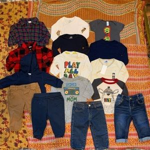 Huge lot of 4-6 month baby fall clothing